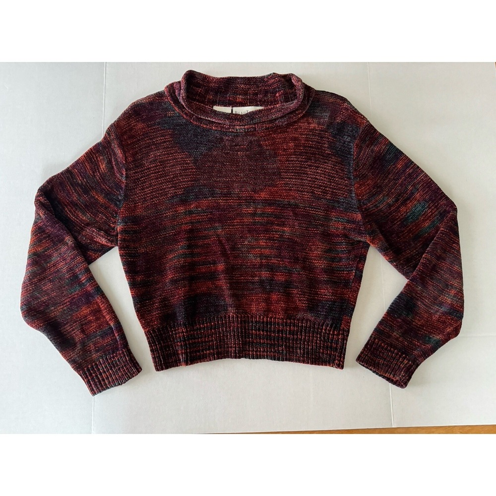 Beautricot Women's Hand Loomed Cropped‎ Sweater Rust Fall Comfy Medium